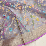 Pure Kora Silk Handwoven Banarasi Saree