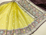 Pure Kora Silk Handwoven Banarasi Saree