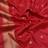 Pure Katan Silk Handwoven Tanchoi Banarasi Saree