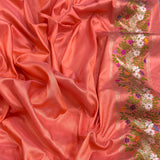 Pure Kora handwoven Banarasi saree