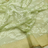 Pure Kora Net Handwoven Banarasi Saree
