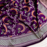 Pure Katan Silk Handwoven Banarasi Saree