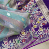 Pure Kora Silk Handwoven Banarasi Saree