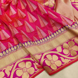 Pure Katan Silk Handwoven Banarasi Saree
