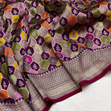 Pure katan silk Handwoven banarasi rangkat saree