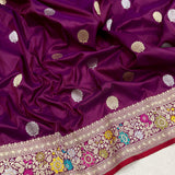 Pure katan silk Handwoven banarasi saree