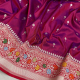 Pure katan silk Handwoven banarasi saree