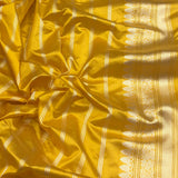 Pure Kora handwoven Banarasi saree