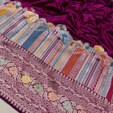 Pure katan silk Handwoven banarasi saree