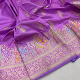 Pure katan silk Handwoven banarasi saree
