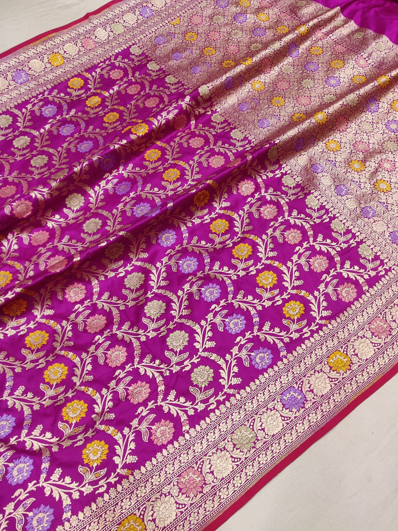 Pure Katan Silk Handwoven Banarasi Saree