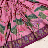 Pure tussar handwoven Banarasi saree