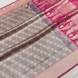 Pure katan silk Handwoven banarasi Tanchoi saree