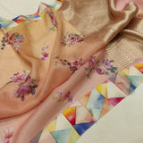 Pure Kora Silk Handwoven Banarasi Saree