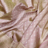 Pure katan silk Handwoven banarasi Tanchoi saree