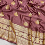 Pure mashru silk Handwoven banarasi saree