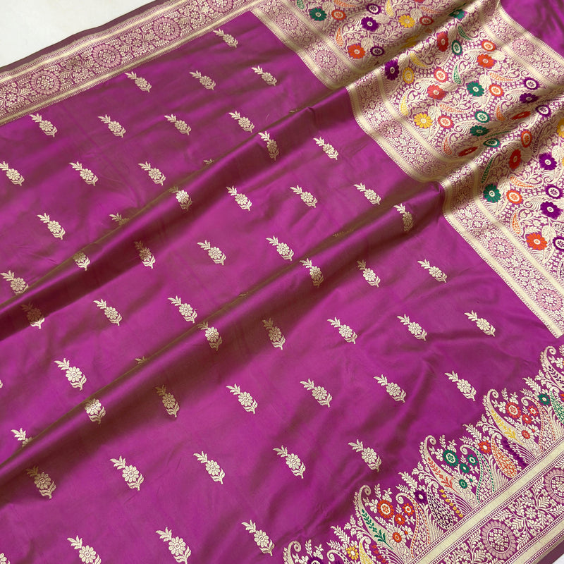 Pure Katan Silk Handwoven Banarasi Saree