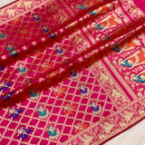 Pure katan silk Handwoven banarasi saree
