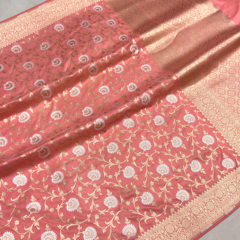 Pure Katan Silk Handwoven Banarasi Saree