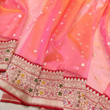 Pure Kora Silk Handwoven Banarasi Saree