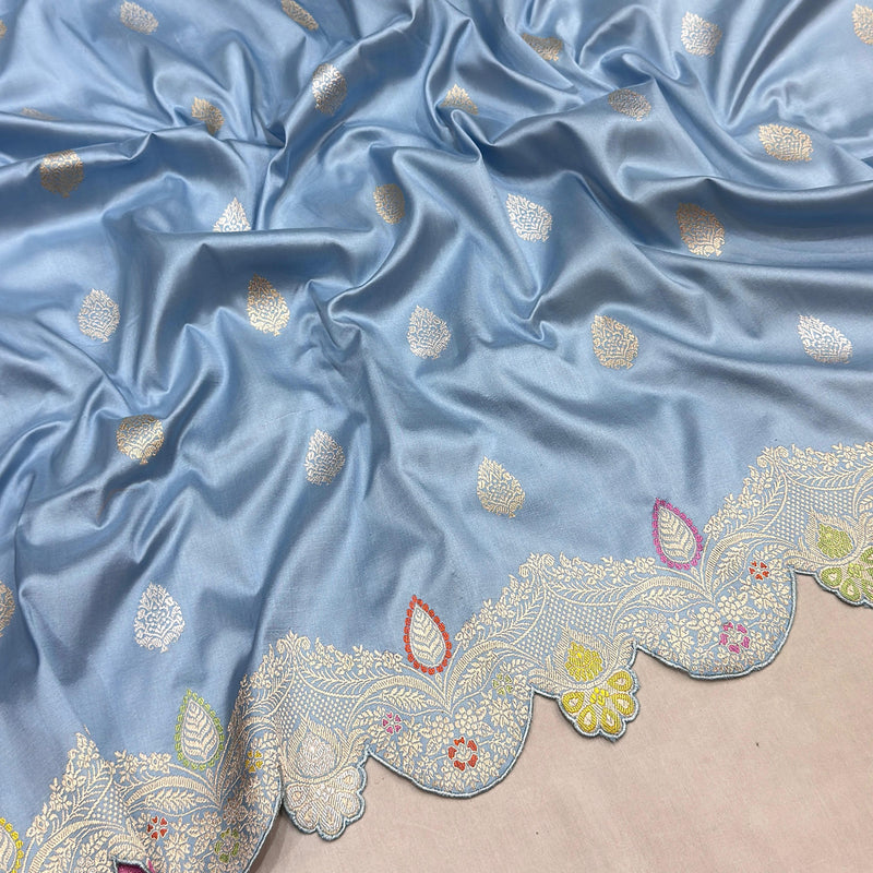 Pure Katan Silk Handwoven Banarasi Saree