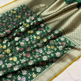 Pure katan silk Handwoven banarasi saree