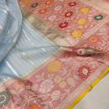 Pure Kora Silk Handwoven Banarasi Saree