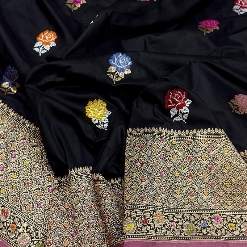 Pure Katan Silk Handwoven Banarasi Saree