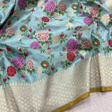Pure katan silk Handwoven banarasi saree