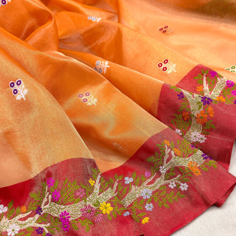 Pure tissue Handwoven banarasi saree