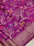 Pure Katan Silk Handwoven Banarasi Saree