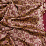 Maroon Colour Katan Silk Handwoven Banarasi Saree