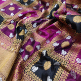 Multicolor Katan Silk Banarasi Gharchola Saree