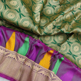 Green Colour Katan Silk Handwoven Banarasi Saree