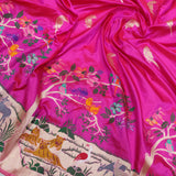 Pink Color Katan Silk Handwoven Banarasi Saree